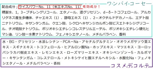 モイスチュアリポソーム　コスメデコルテ　ワンバイコーセー　薬用保湿美容液　比較