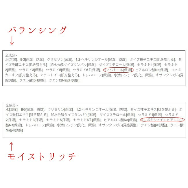 松山油脂　化粧水　モイストリッチ　バランシング　成分　比較　敏感肌　セラミド松山油脂　化粧水　モイストリッチ　バランシング　成分　比較　敏感肌　セラミド